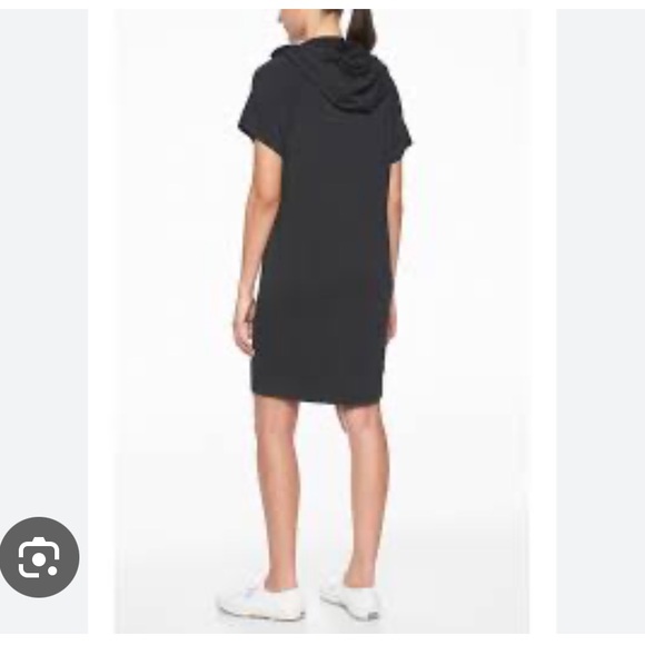 Athleta! Black casual dress hoodie Sz L - Picture 9 of 9
